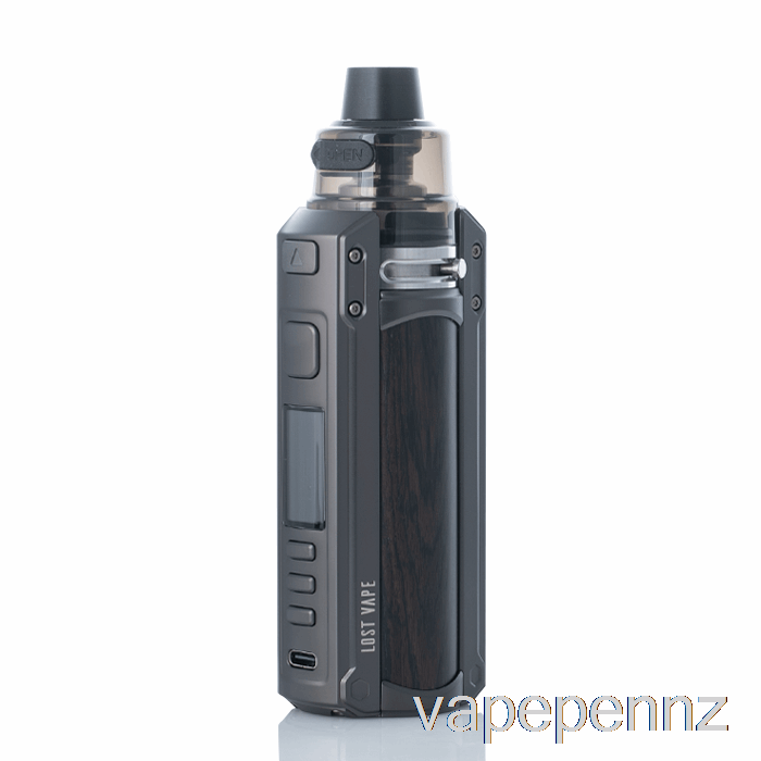 Lost Vape URSA QUEST 100W Pod Mod Kit Gunmetal / Ebony Wood VAPE NZ